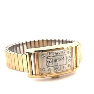 Longines 14K Gold Rectangular Watch